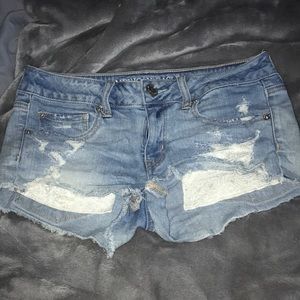 American Eagle Low-Rise Denim Shorts